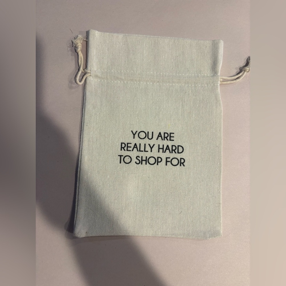 Altar’d State Canvas Drawstring Gift Pouch - White